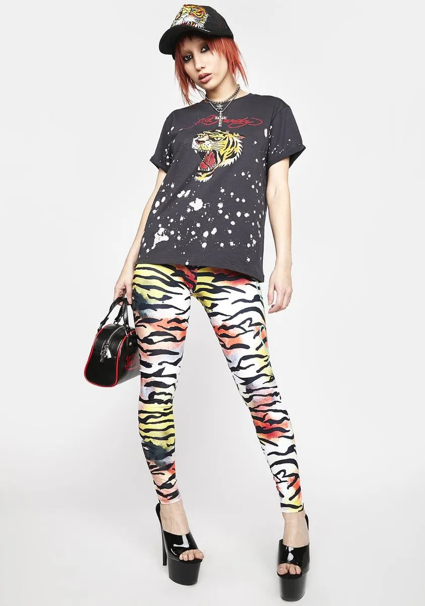 Trendy Tiger Print Leggings