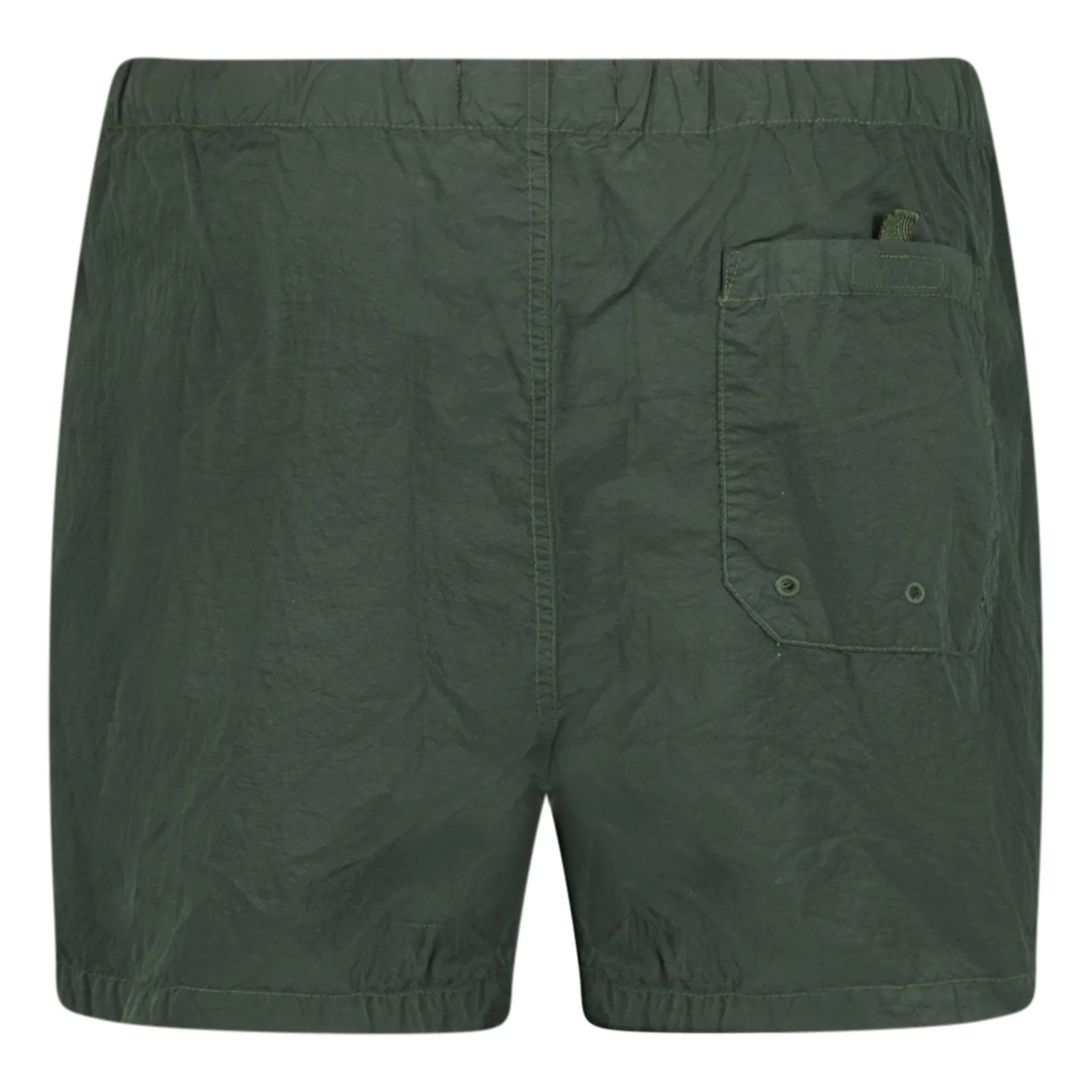 Musk Green Chrome Swim Shorts by STONE ISLAND