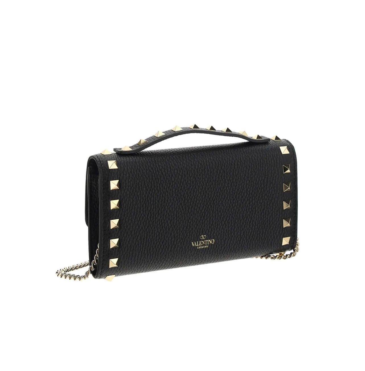 Detailed Wallet with Valentino Garavani Rockstud Logo