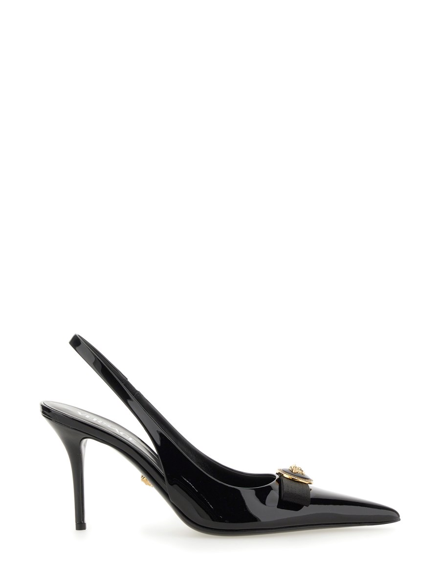 Versace Ribbon Medium Heel Pumps