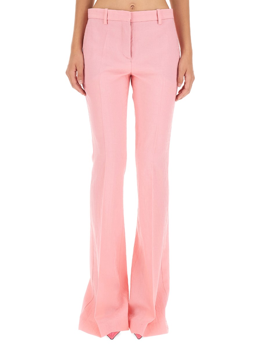 VERSACE      PANTALONI SVASATI IN LANA 