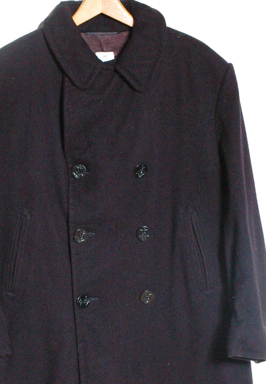 Vintage 1980's Whaling Mfg Co Pea Coat | Size L - Brick Vintage