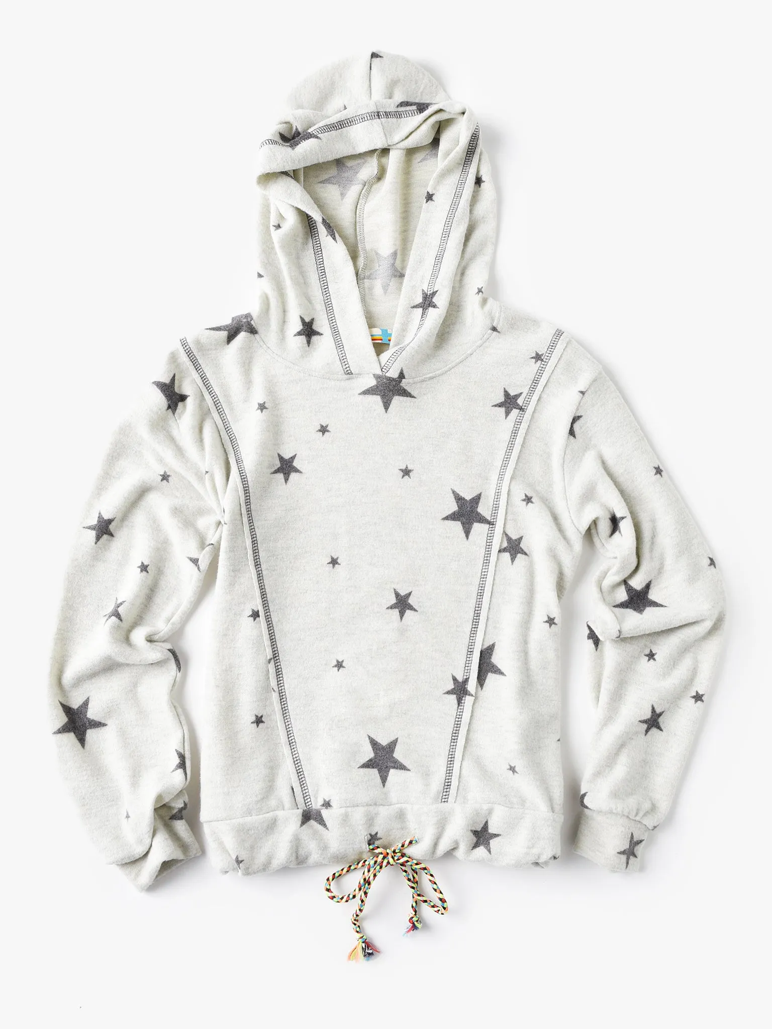     VINTAGE HAVANA  Girls' Star Hoody With Multi Tie    