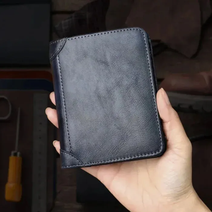 Classic Leather Wallet with Multiple Card Slots