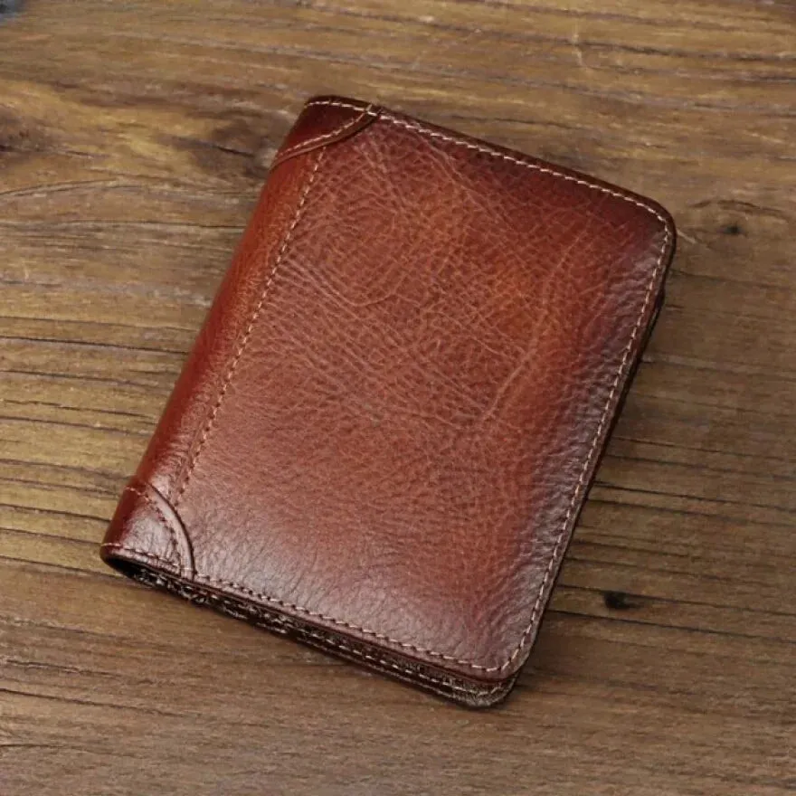 Classic Leather Wallet with Multiple Card Slots