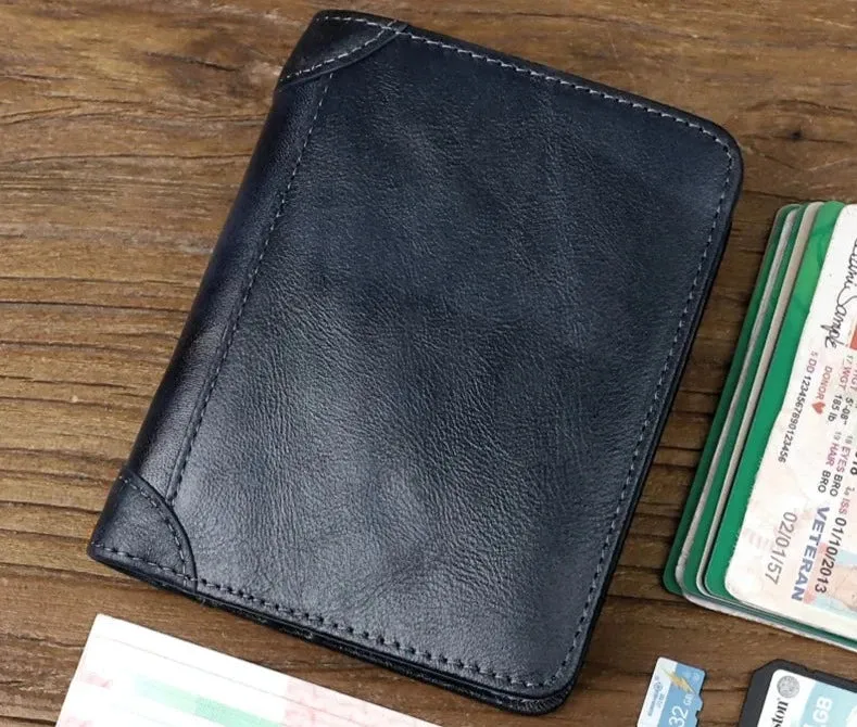 Classic Leather Wallet with Multiple Card Slots