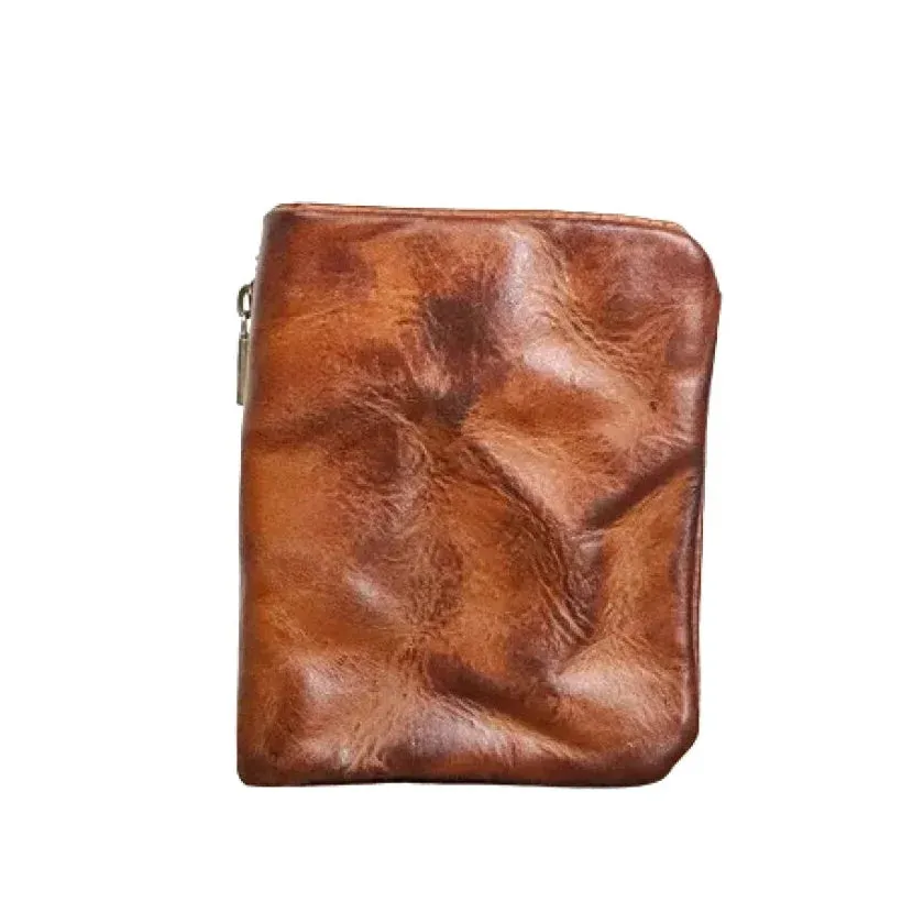 Vintage Men's Cow Leather Card Holder Wallet