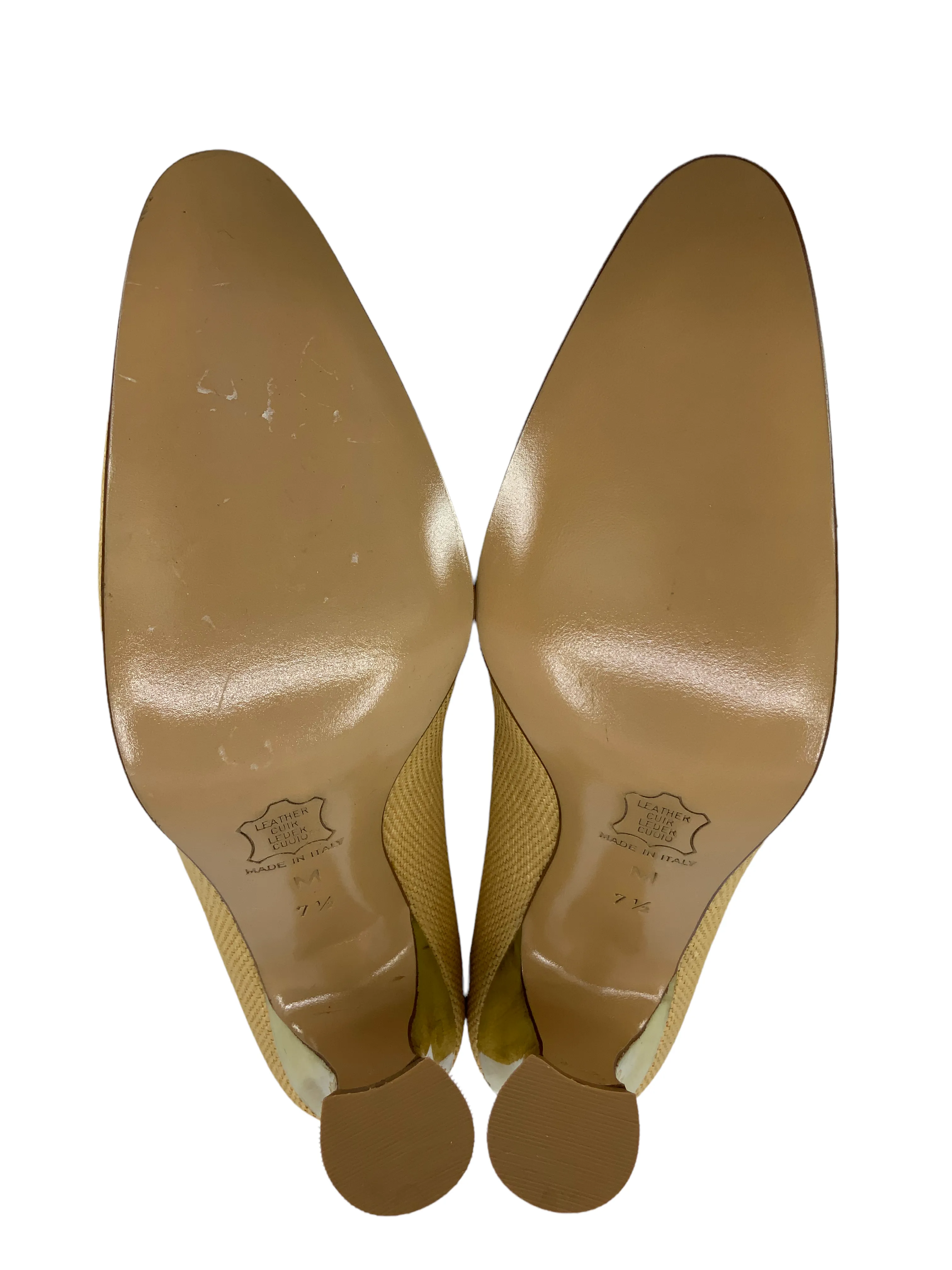 Yves Saint Laurent Vintage Straw Shoes Size Seven Point Five