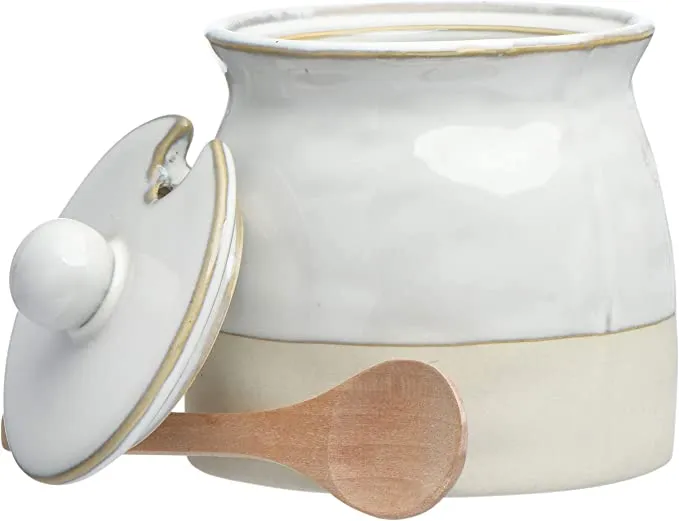 Sugar Pot Lid Wood Spoon