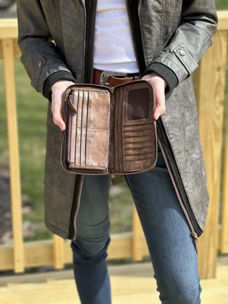 Brown Western Style Clutch