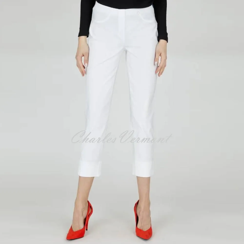 Robell Bella 09 Cropped Trouser in White