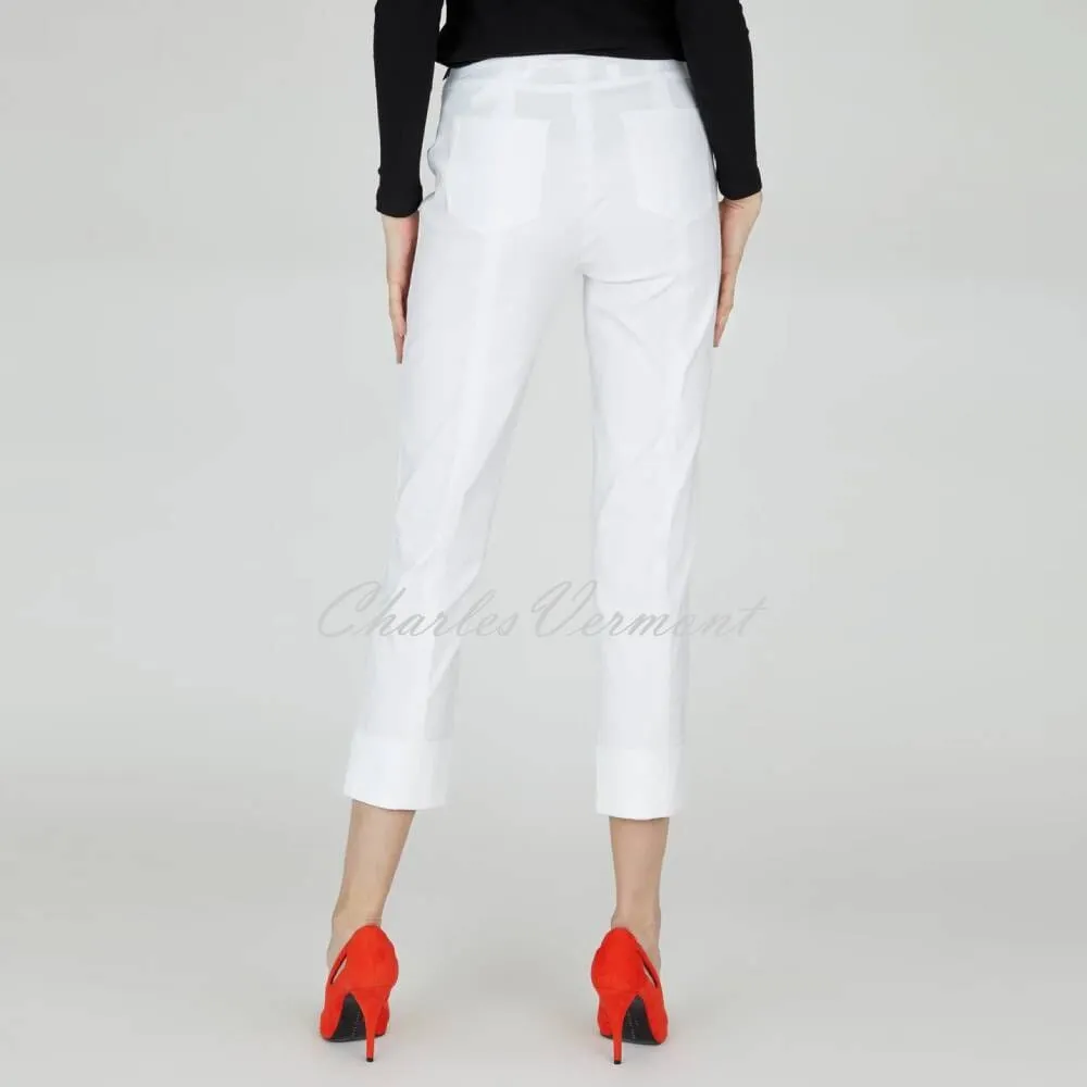 Robell Bella 09 Cropped Trouser in White