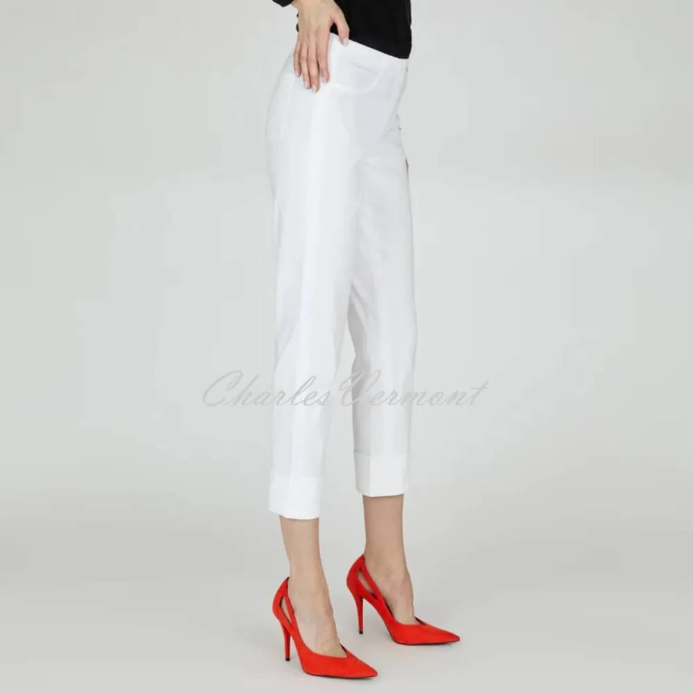 Robell Bella 09 Cropped Trouser in White