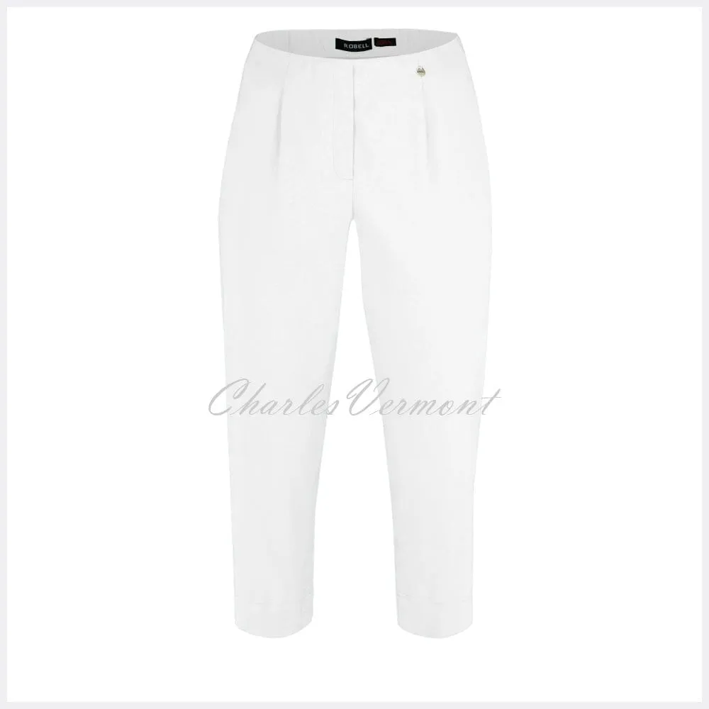 Robell Marie 07 Capri Trouser in White