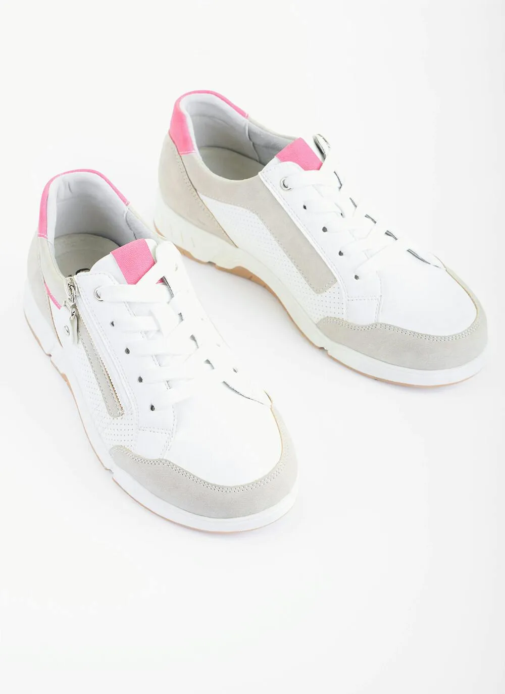 White Side Zip Trainer