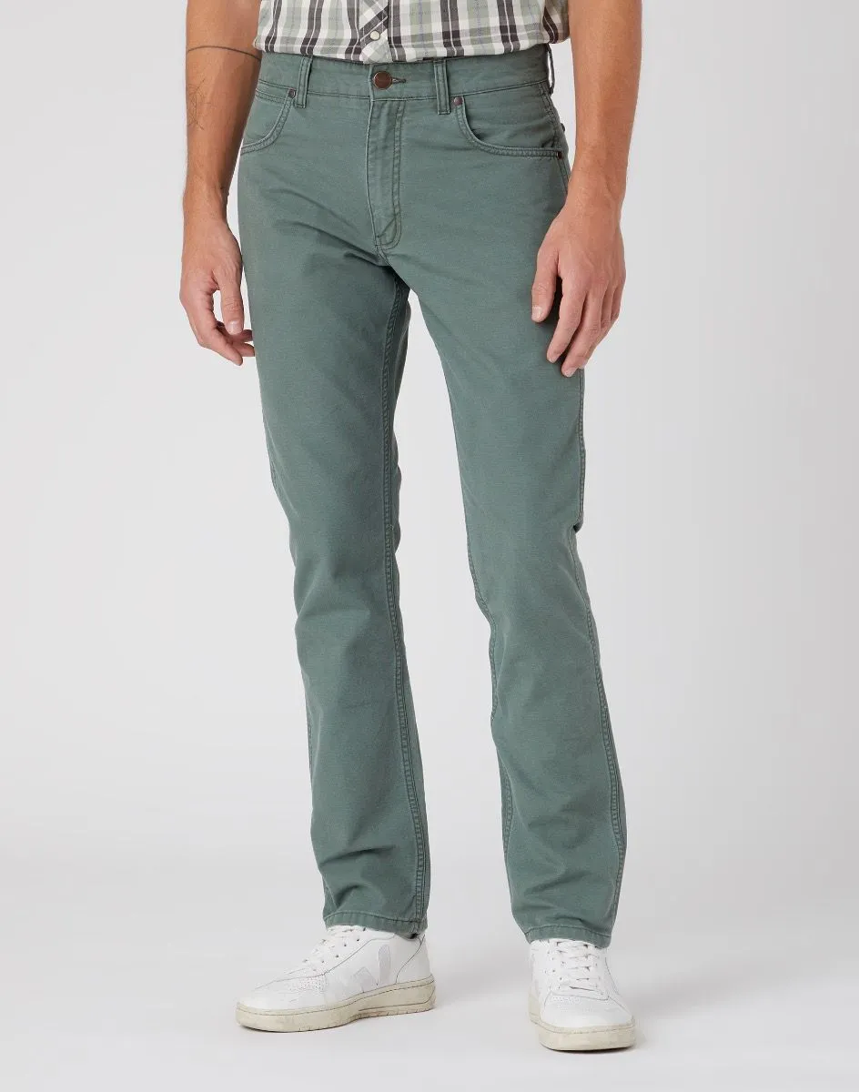 Wrangler Greensboro Straight Soft Fabric Jeans Thyme