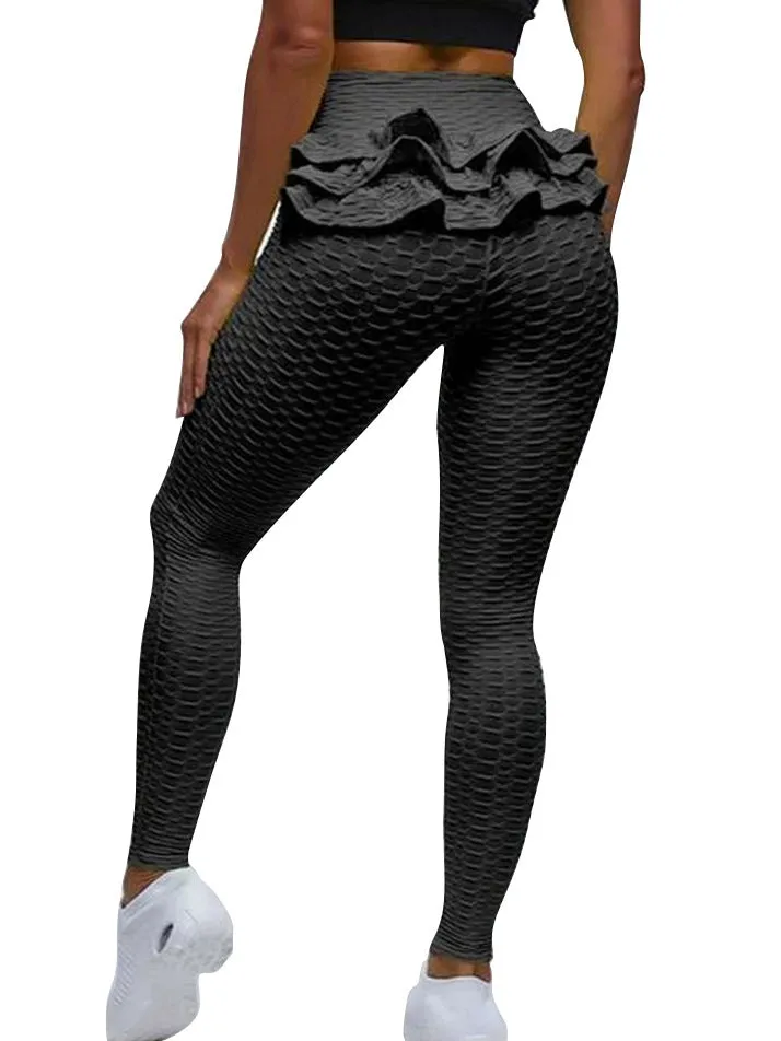 Female Tiktok Flounce Bud Leggings by ZASUWA